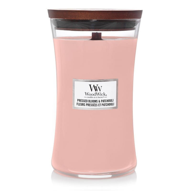 Pressed Blooms & Patchouli świeca duża WoodWick