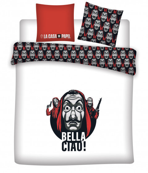 poszwa na kołdrę Casa De Papel 220 x 240 cm bawełna biała