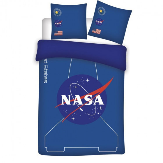 poszwa na kołdrę Nasa 140 x 200 bawełna poliester niebieski