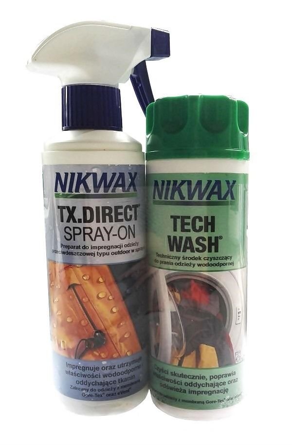 Nikwax Zestaw TWIN TECH WASH + TX.DIRECT SPRAY ON