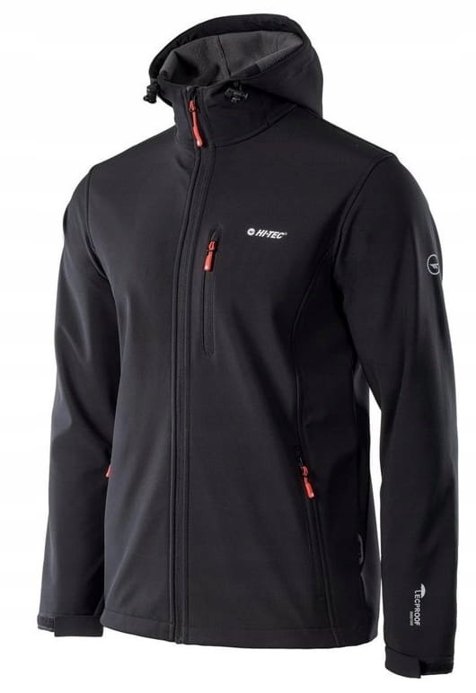 Hi-Tec, Kurtka męska Softshell, wiatrówka Czarna, XXL