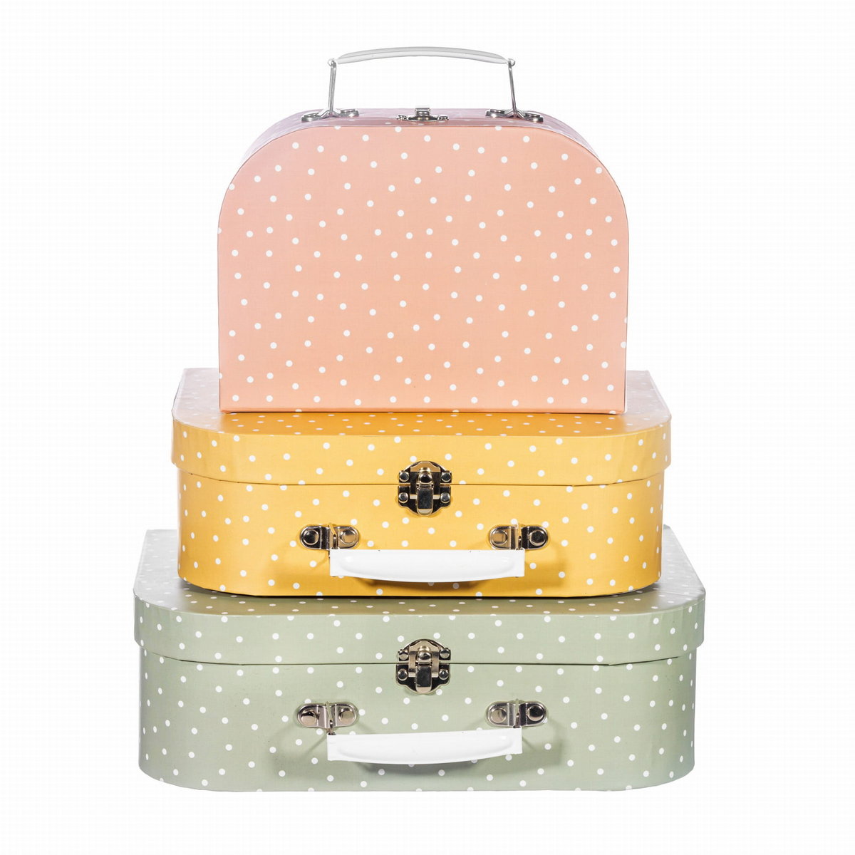 Little Dots - Dekoracyjne Walizeczki Dziecięce 3 Szt. Sass&Belle