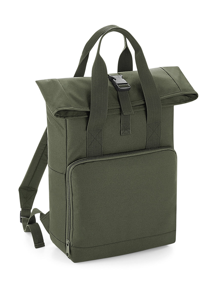 Plecak Rolowany Roll-Top Z Podwójnymi Uchwytami Bagbase Olive Green
