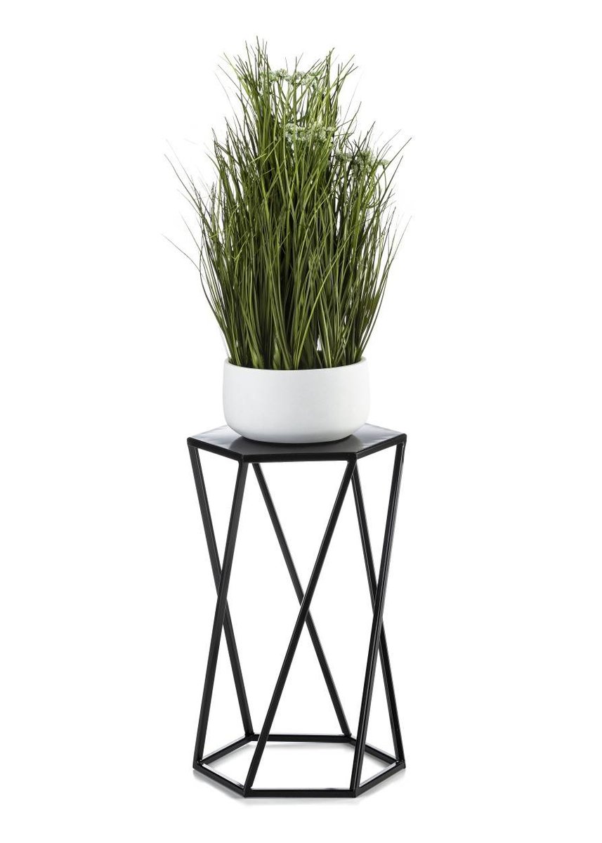 Kwietnik stojak na rośliny czarny 40 cm