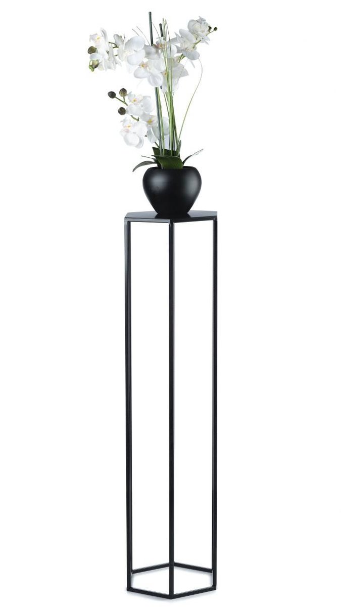 Kwietnik stojak na kwiaty czarny 100 cm