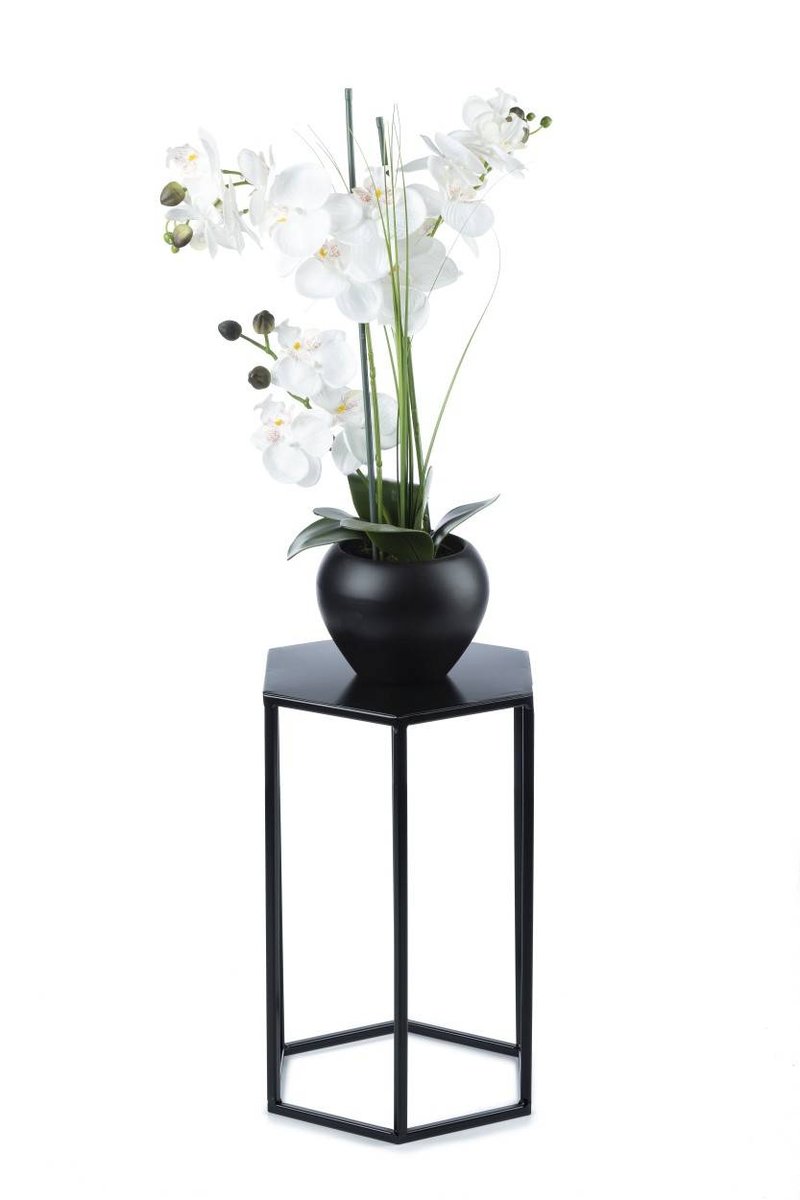 Kwietnik stojak na kwiaty czarny 40 cm