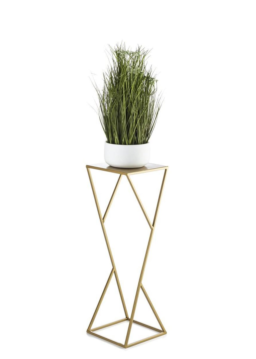 Kwietnik nowoczesny LOFT złoty 70 cm