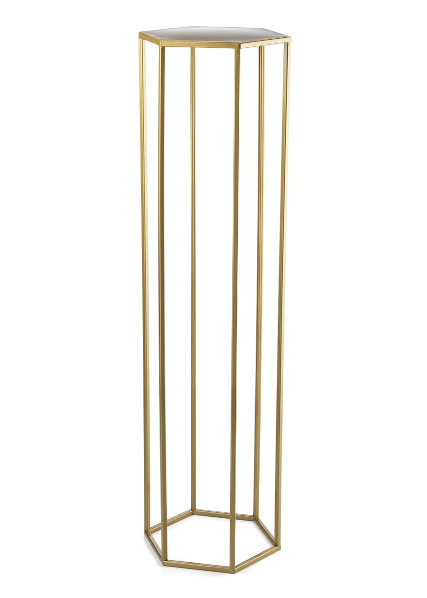 Kwietnik stojak na kwiaty złoty 100 cm