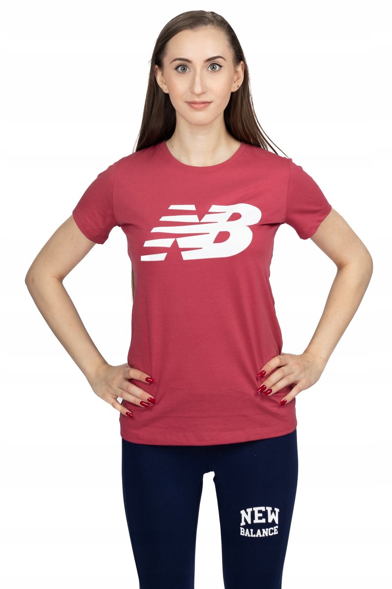 Damska Koszulka New Balance Wt03816Err Malina R-Xs