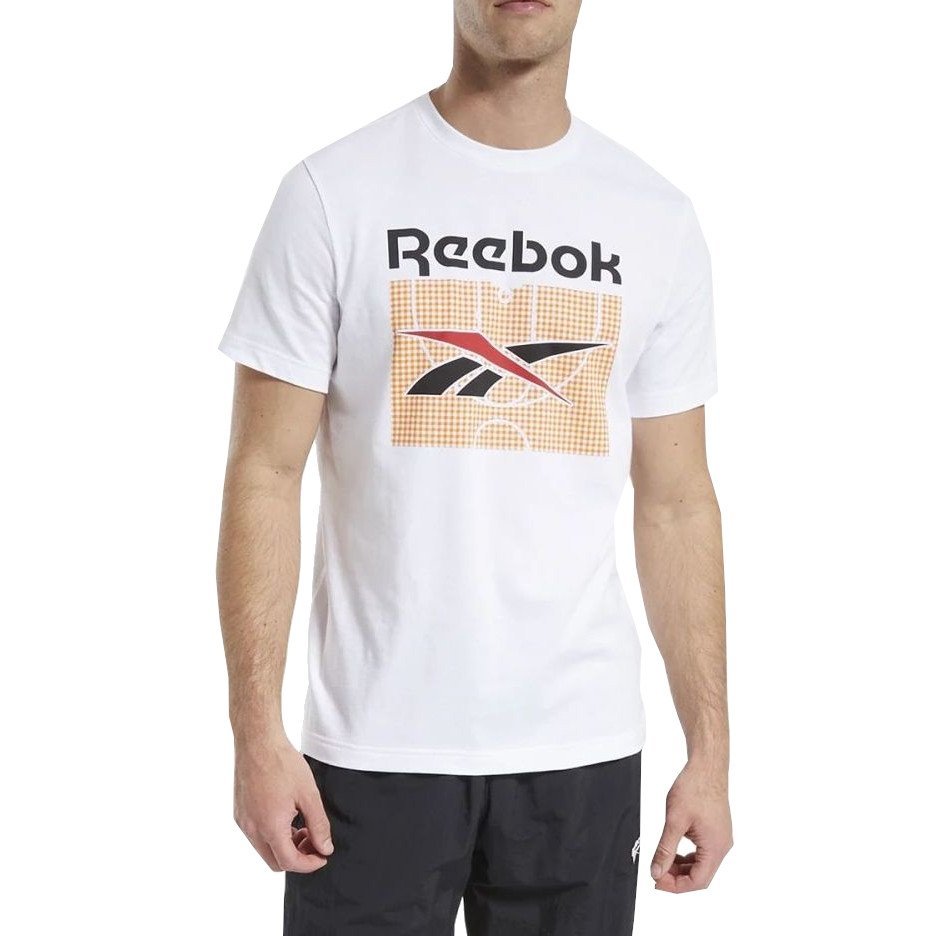 REEBOK T-SHIRT MĘSKI BIAŁY CL GP BBALL FT7453 S