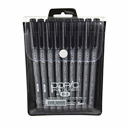 COPIC Multiliner Zestaw 9 Cienkopisów w Etui