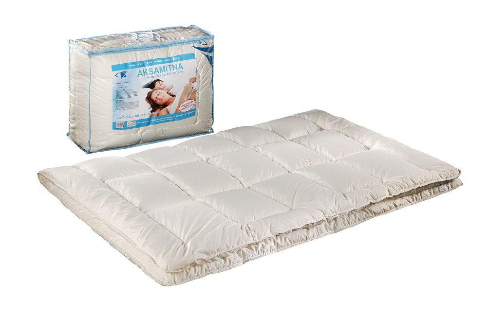 Kołdra antyalergiczna 180x200 Aksamitna letnia ekri 100% microfibra AMW