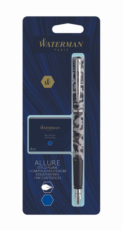 Waterman Pióro wieczne F) + 6 nabojów Floryda ALLURE PASTEL KAMUFLAŻ 2135217 blister 2135217