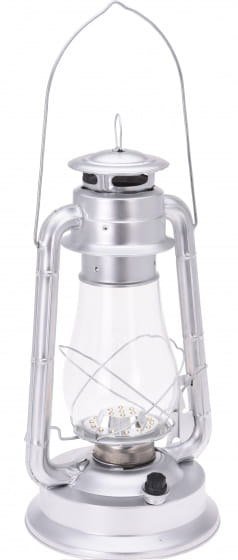 Latarnia LED 37cm stal nierdzewna Srebrna