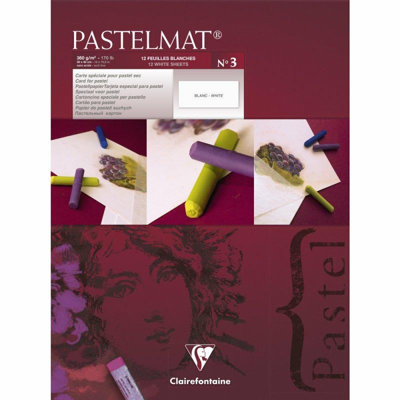 Clairefontaine pastelbl. Żel K 30 X 40 360 G wei 12BL