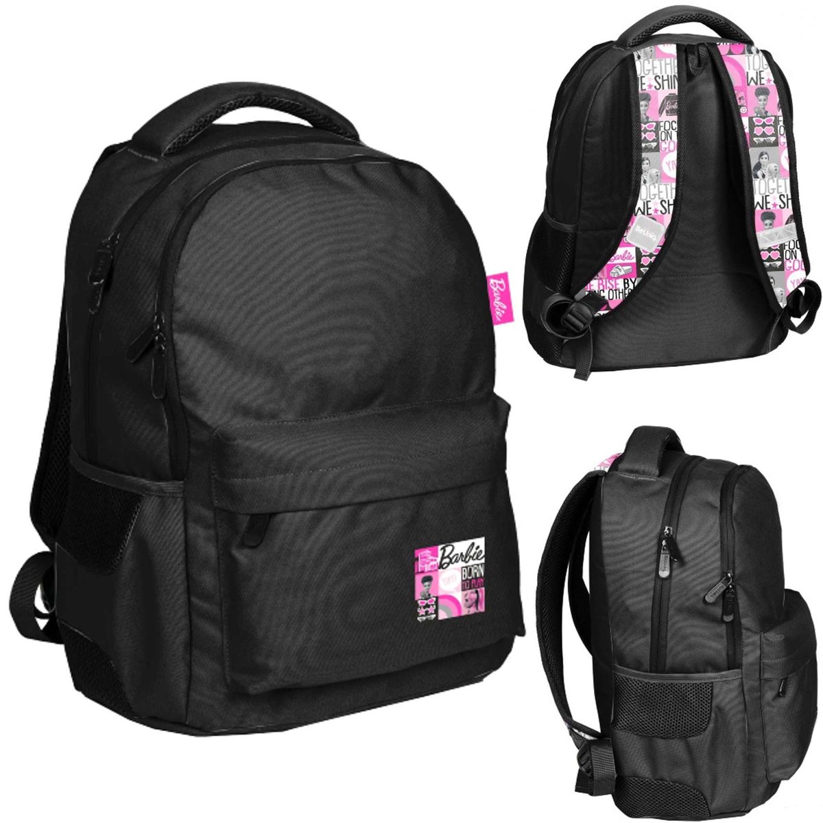 Plecak młodzieżowy Beuniq Barbie Black BB22ZZ-2705 - Paso