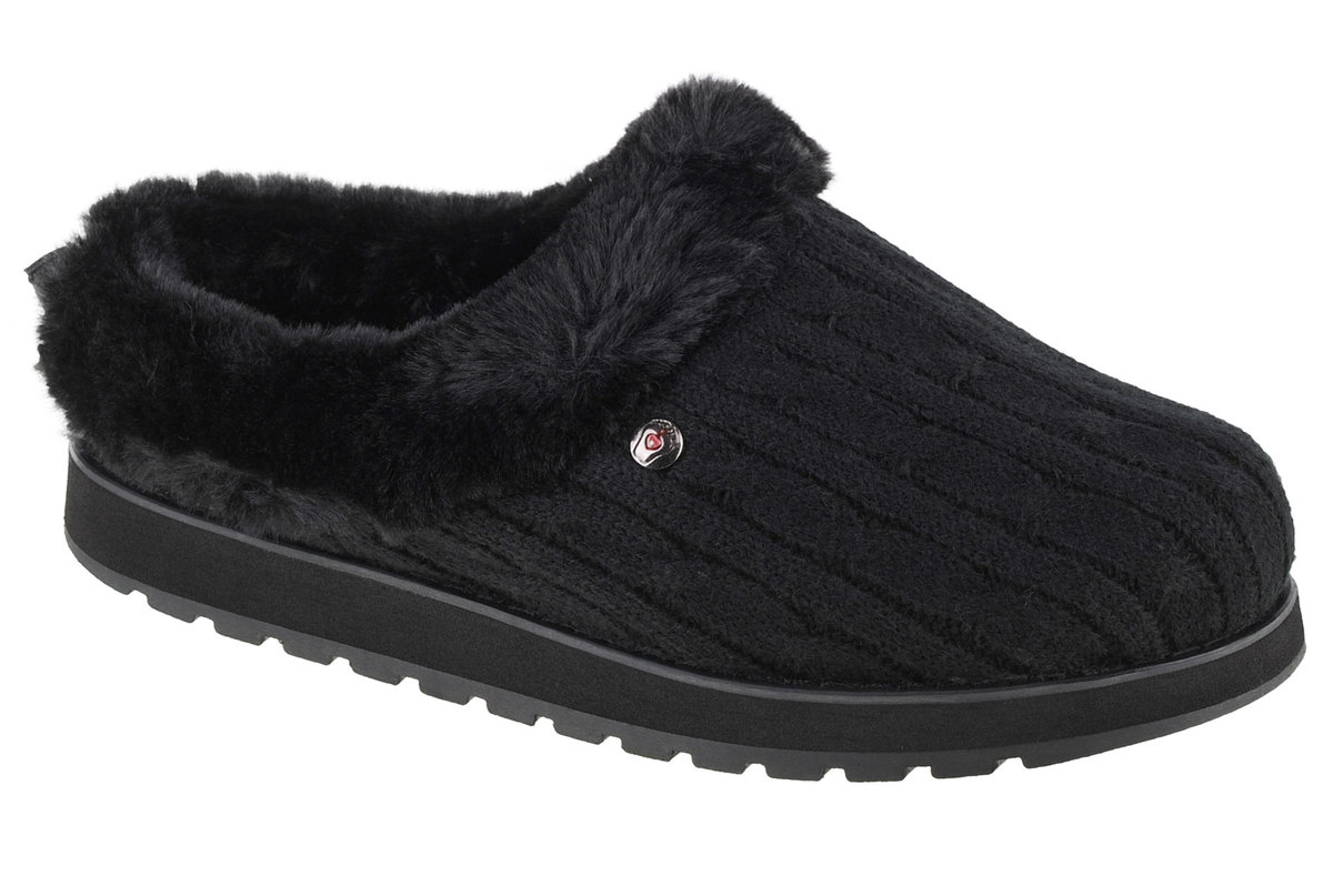 Skechers Keepsakes - Ice Angel 31204-BBK, Damskie, kapcie, Czarne