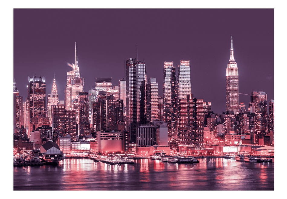 Fototapeta - NYC: Fioletowe noce (rozmiar 100x70)