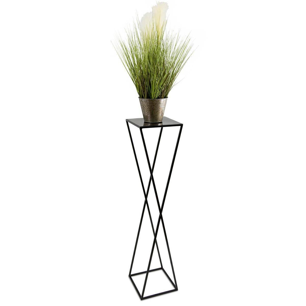 Kwietnik Stojący Nowoczesny Czarny 100 Cm Industrialny