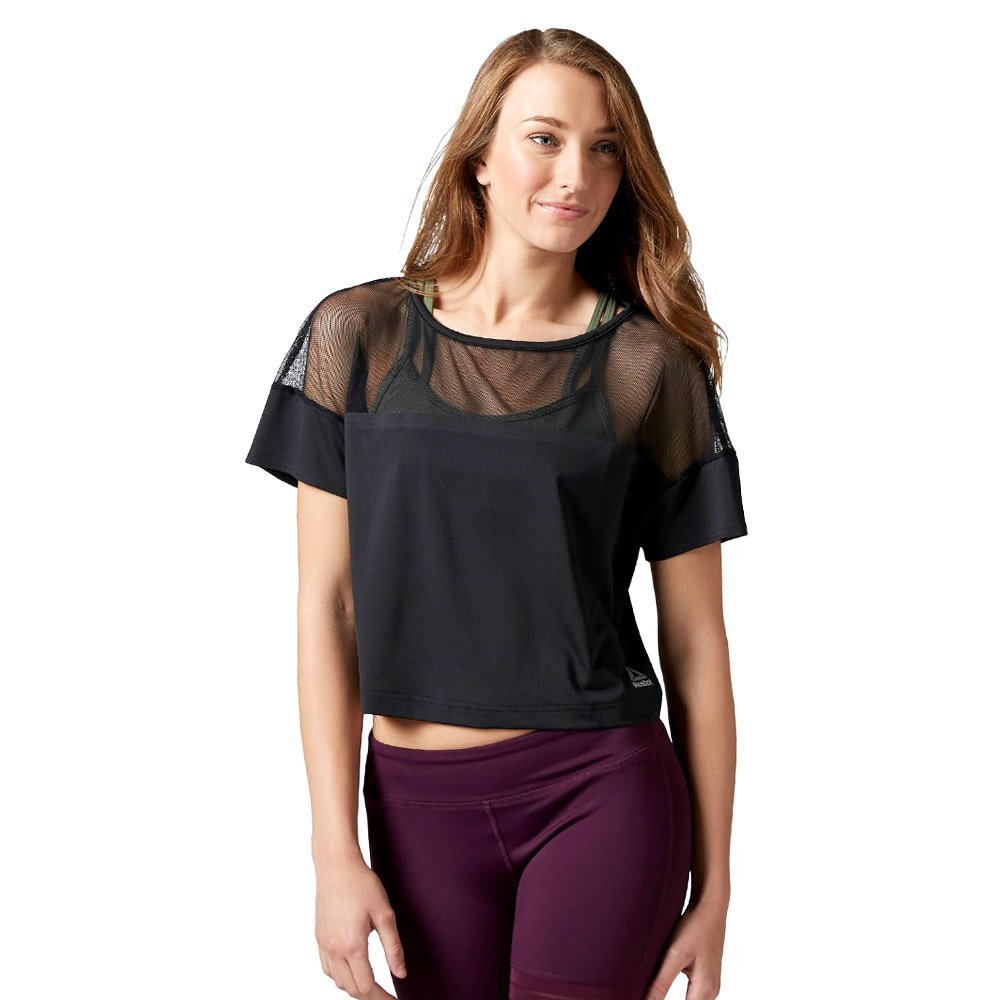 Koszulka Reebok Cardio Fashion damska top sportowy fitness z siateczką-XL