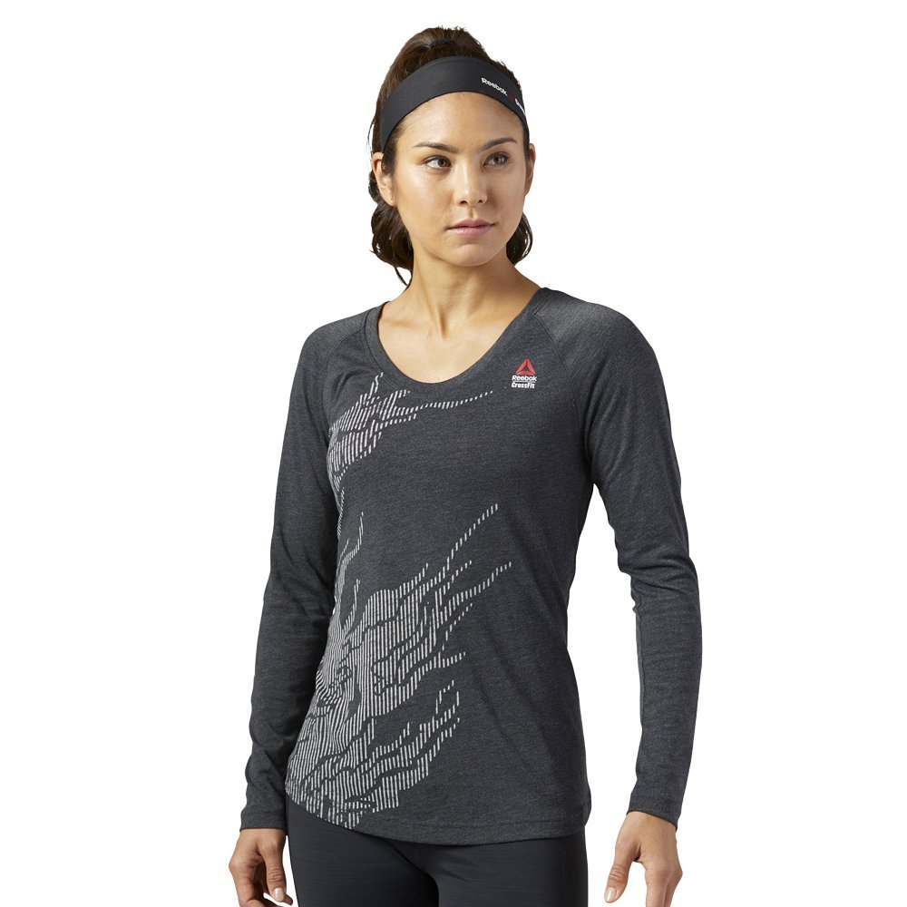 Koszulka z długim rękawem Reebok CrossFit Burnout damska sportowa bluzka-XS