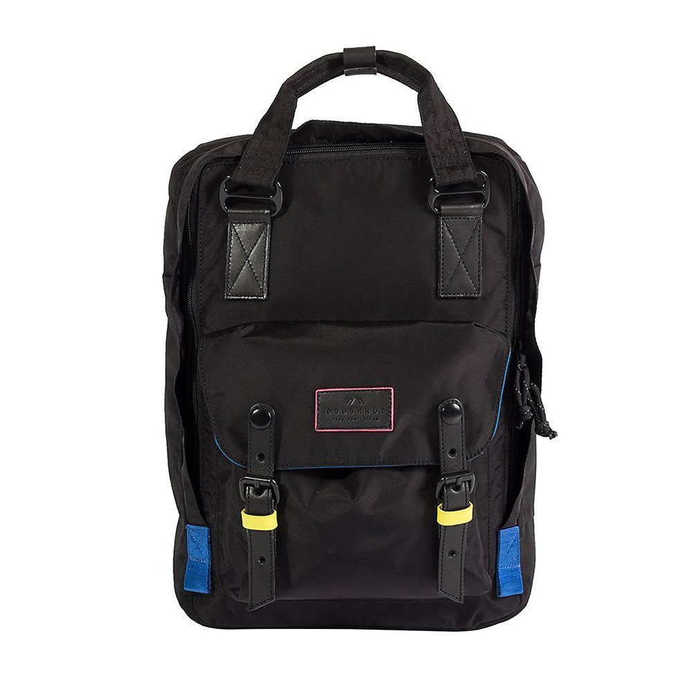 Doughnut Szkolny plecak Doughnut Macaroon Glossy Blocking Series - black / neon D010GB-003100-F