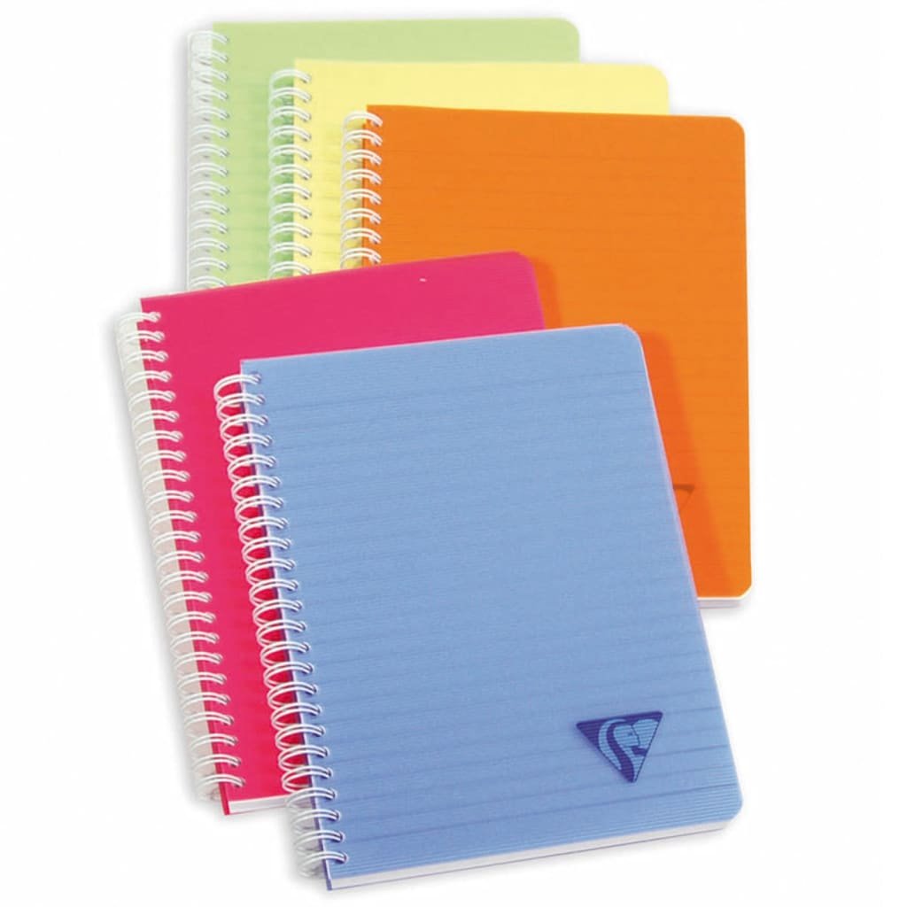 Clairefontaine 5 Kołozeszytów Linicolor A5, 90 Kartek W Kratkę 5X5 Mm