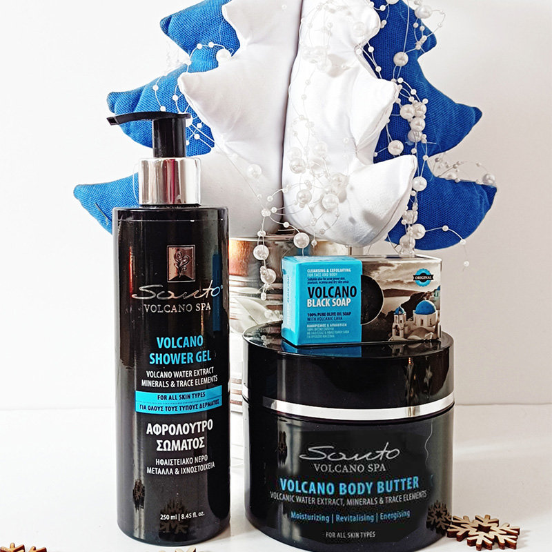 Santo Volcano Spa, Zestaw kosmetyków do pielęgnacji, 3 szt.