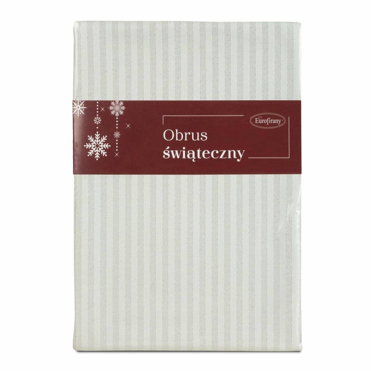 Obrus Świąteczny W Paski Flash/6 85Cm X 85Cm Złoty