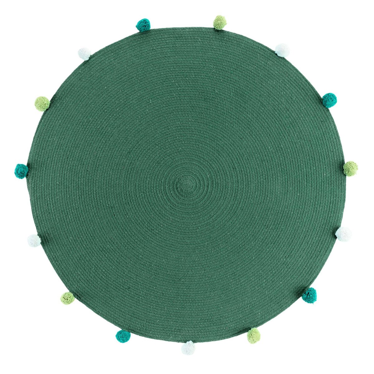 Okrągły dywanik z pomponami POMPOMPARTY 90 cm 1609495