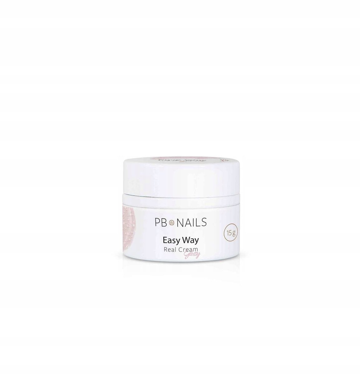 PB Nails, Żel Easy Way, Real Cream Glossy, 15g