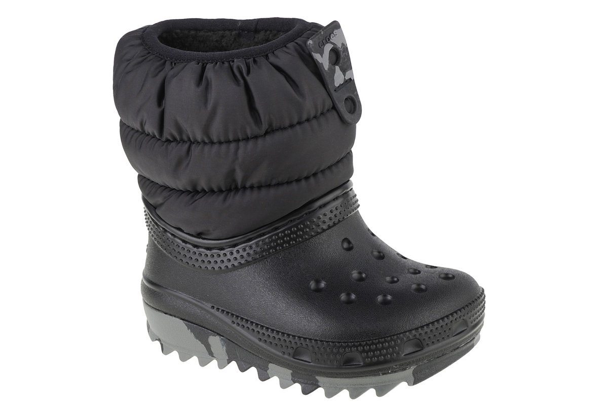 Crocs Classic Neo Puff Boot Toddler 207683-001, Dla Chłopca, Śniegowce, Czarne