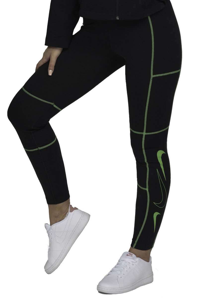 Nike Damskie Legginsy Dm1767 010 Czarne Getry R-S