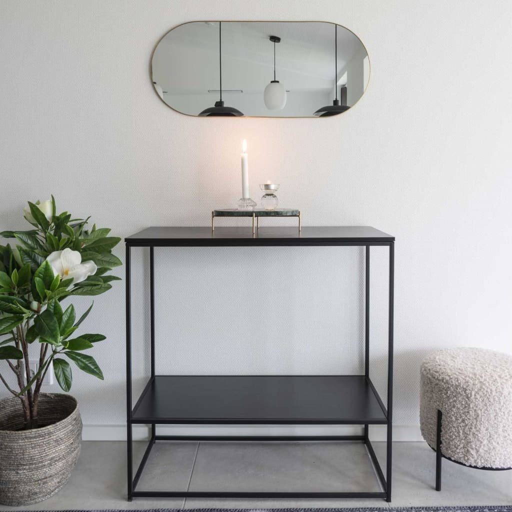 House Nordic Owalne Lustro Daisy, Mosiądz