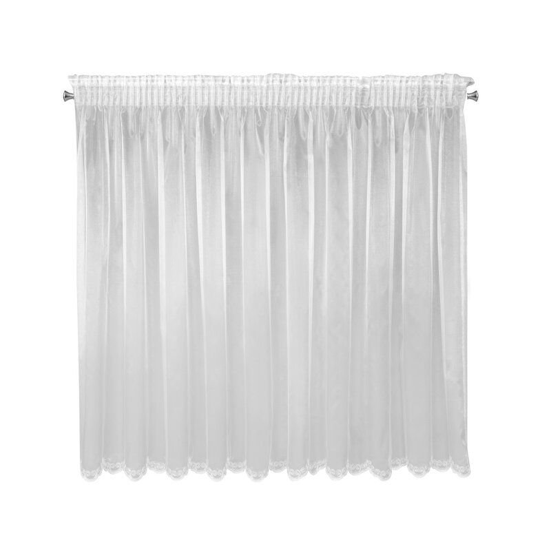 Firana Na Taśmie Z Haftem Eliza 300X145 Biała