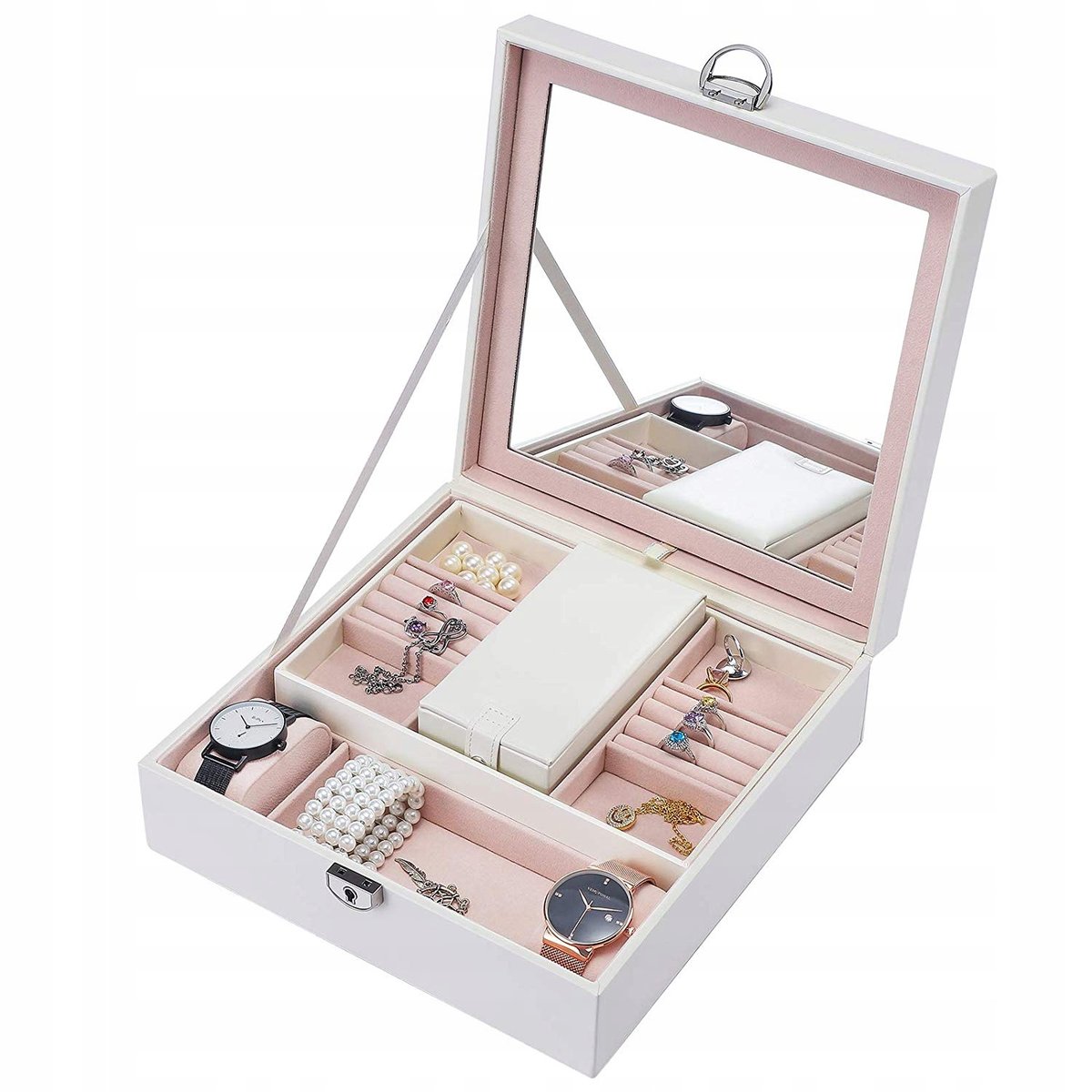 Szkatułka Pudełko Organizer Na Biżuterię Etui C1