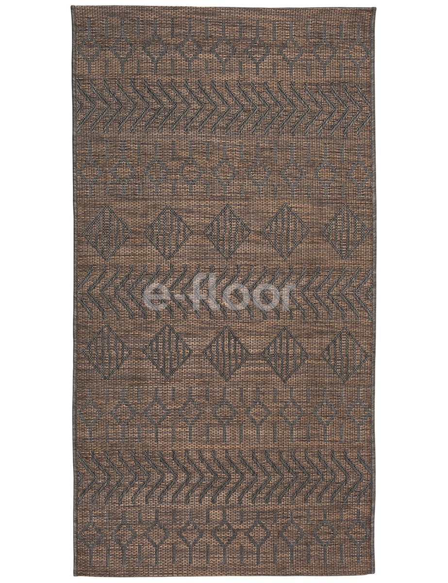 Dywan płasko tkany sznurkowy 160x230 aztecki brązowy