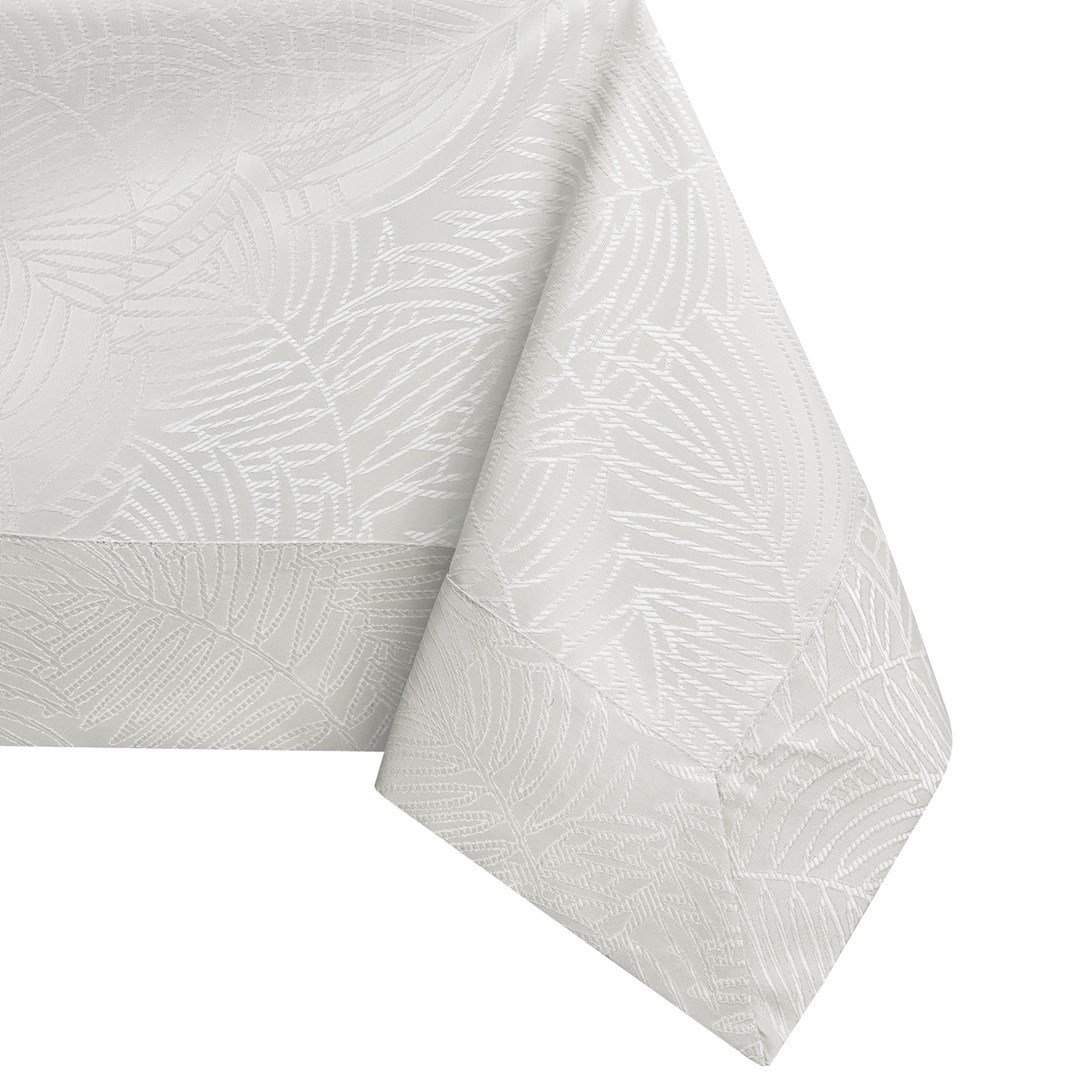 Obrus Gaia Kremowy Tłoczony Roślinny 40x140 AmeliaHome - TCLOTH/AH/GAIA/BRD/CREAM/40X140
