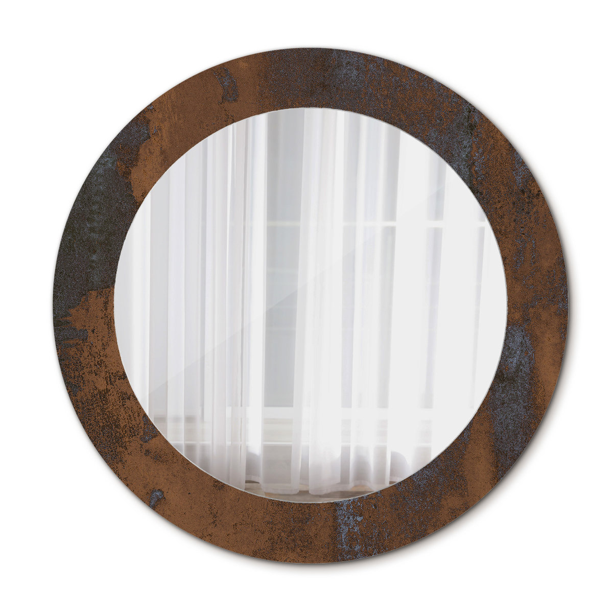 Lustro Wiszące Metaliczny rustykalny 60cm
