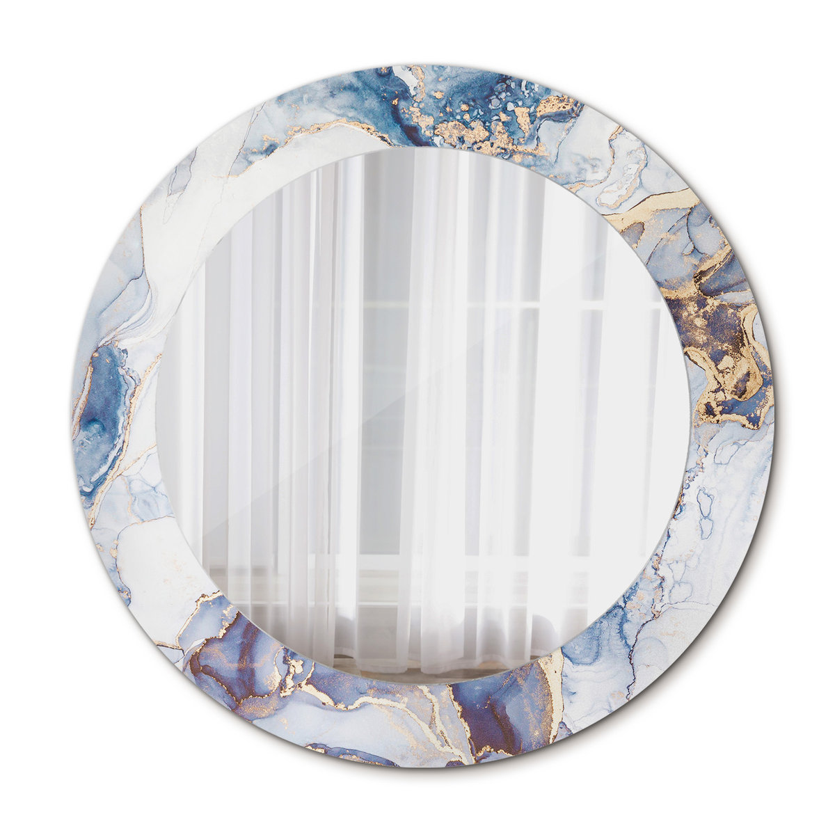 Lustro Ścienne Abstrakcja sztuka 60cm