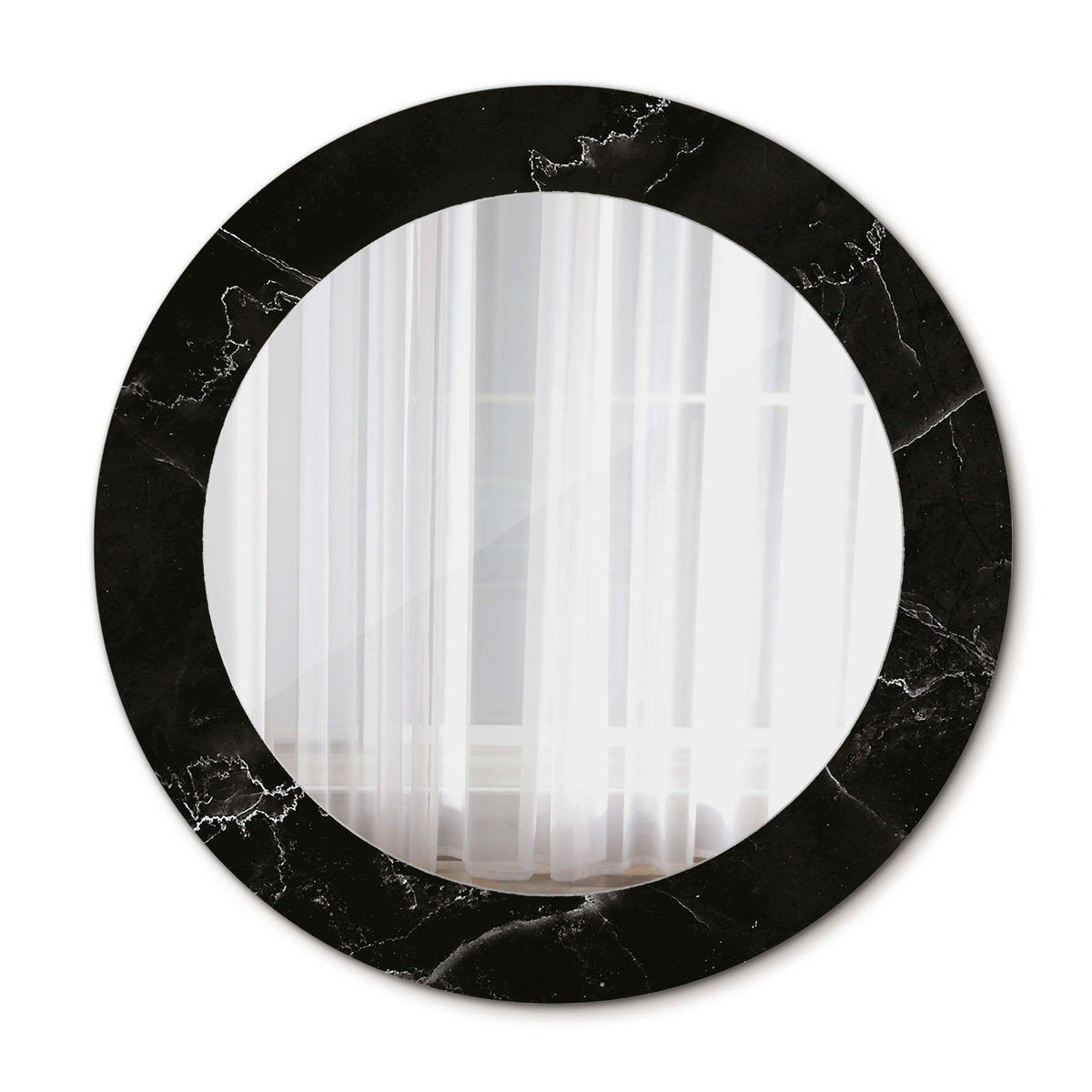 Lustro Wiszące do Łazienki Kamień marmurowy 60cm