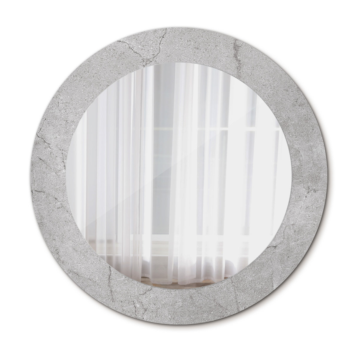 Nowoczesne Lustro do Łazienki Szary cement 60cm