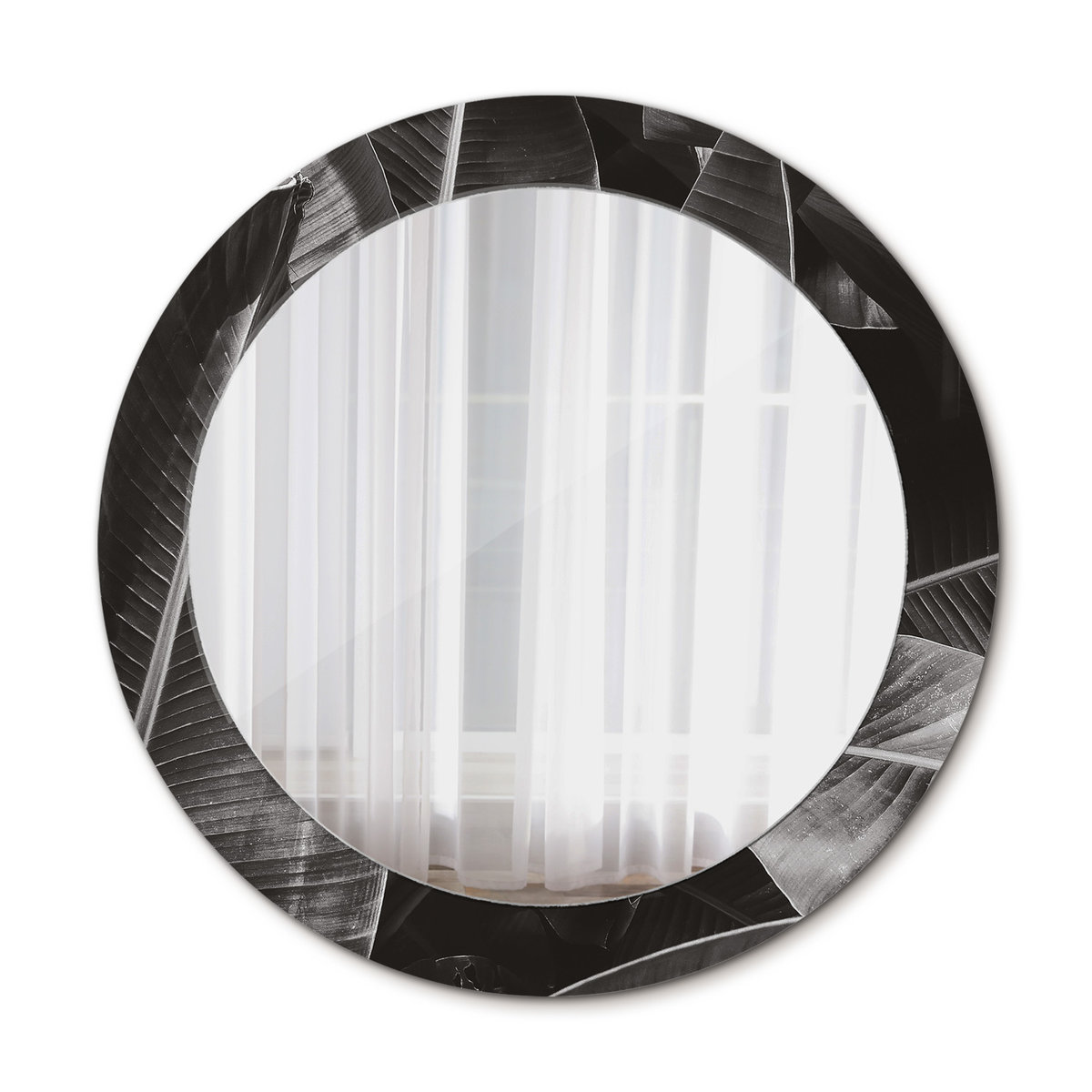 Ścienne Lustro Łazienkowe Tropikalne palmy 70cm