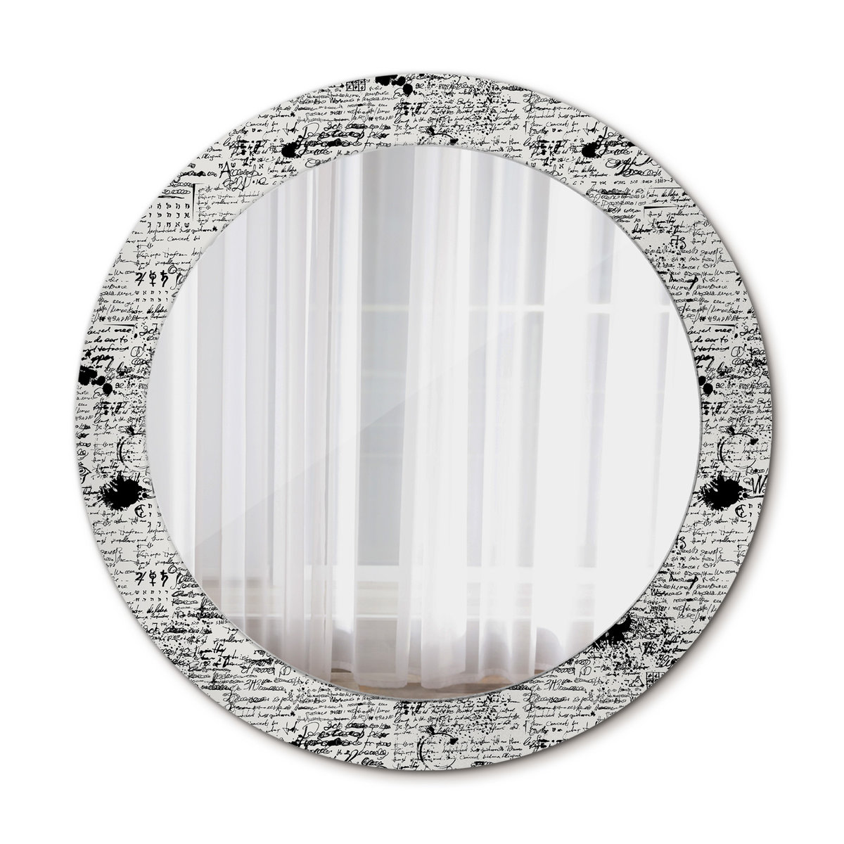 Nowoczesne Lustro Bazgroły 70cm