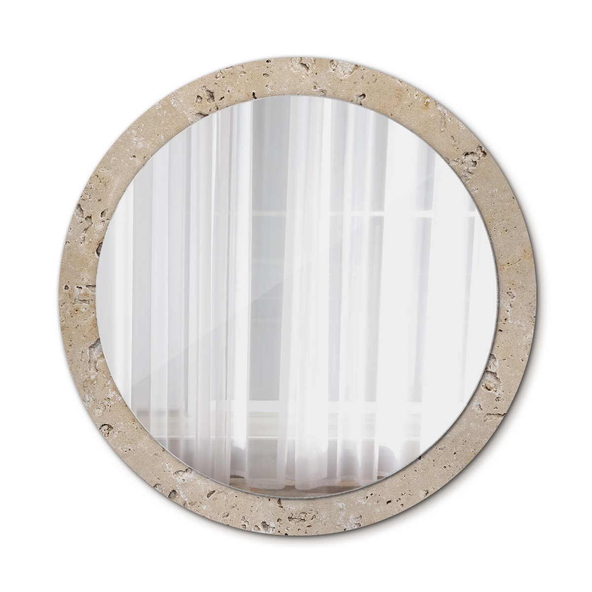 Lustro Wiszące do Łazienki Imitacja kamienia 90cm