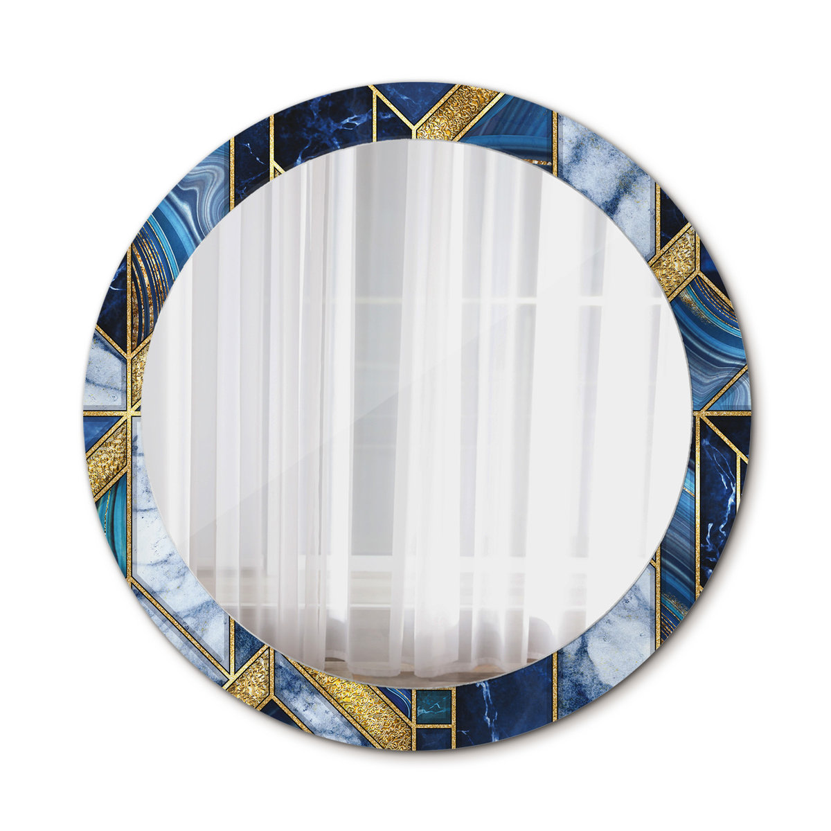 Ścienne Lustro Łazienkowe Nowoczesny marmur 80cm