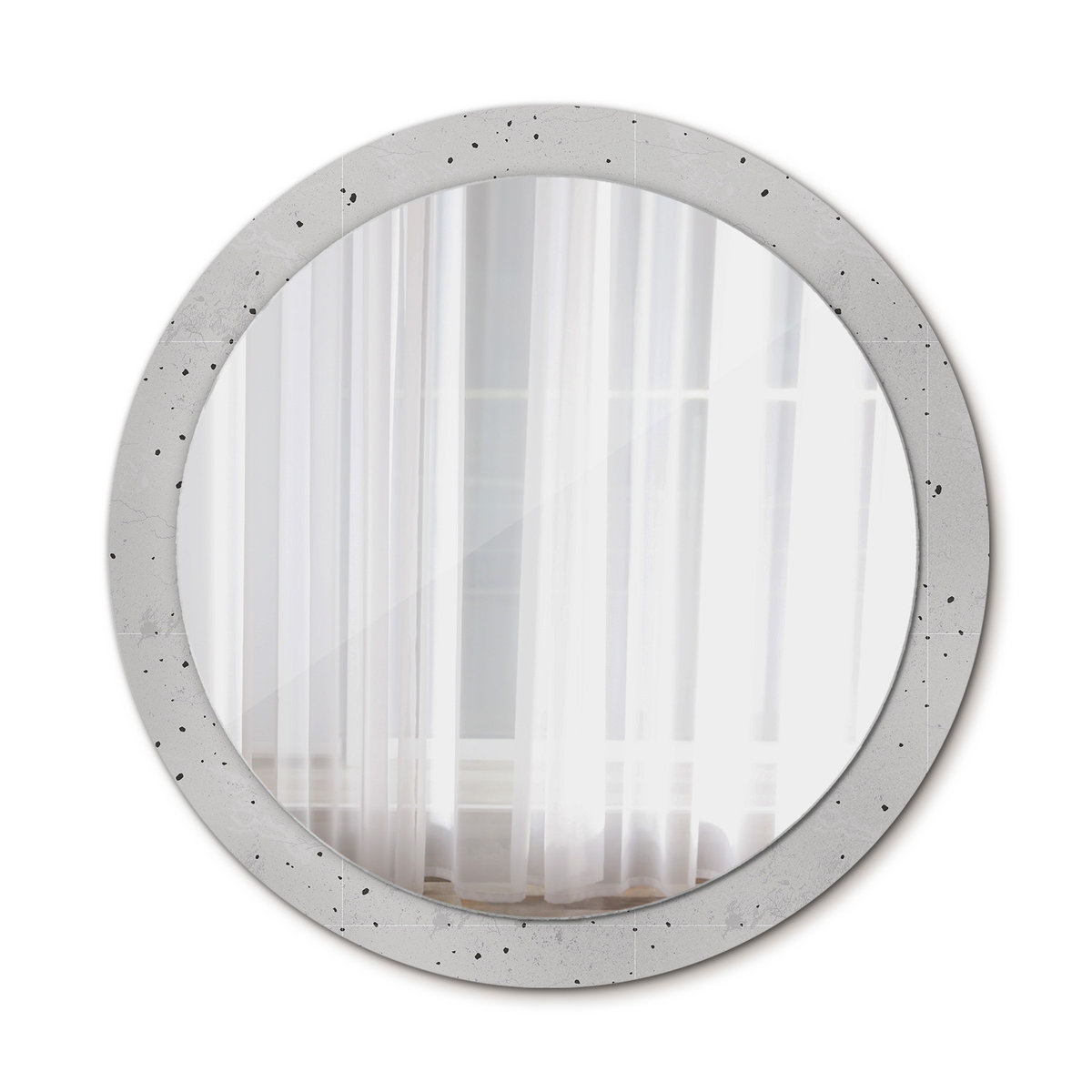 Lustro do Łazienki Glamour Tekstura betonowa 90cm