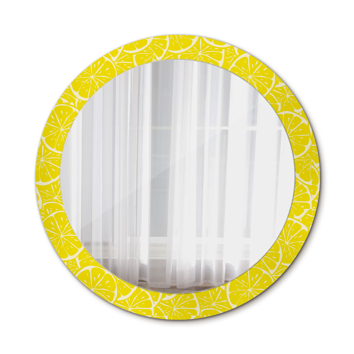 Nowoczesne Lustro Cytryny 80cm