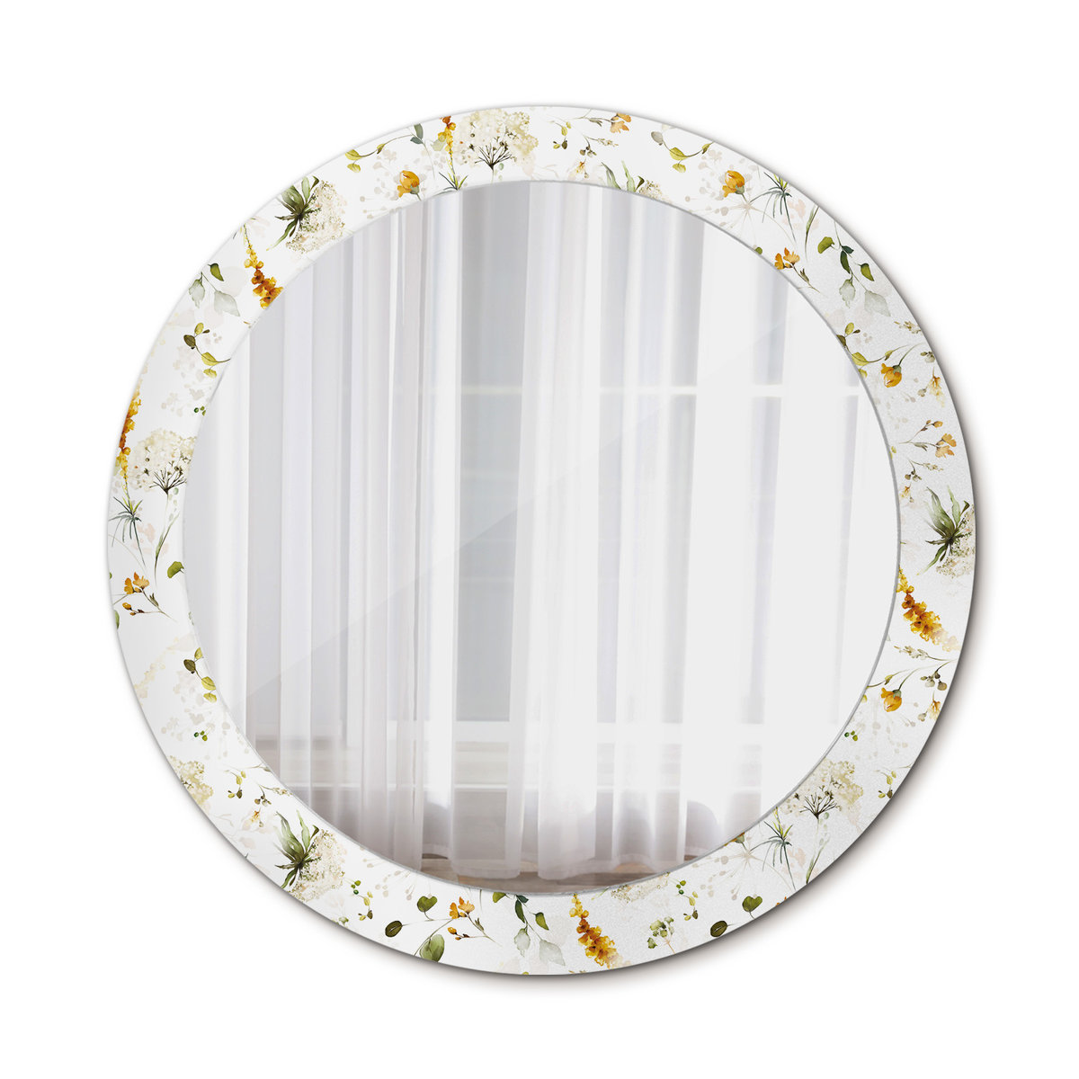 Lustro do Wizażu Ścienne Polne kwiaty 80cm