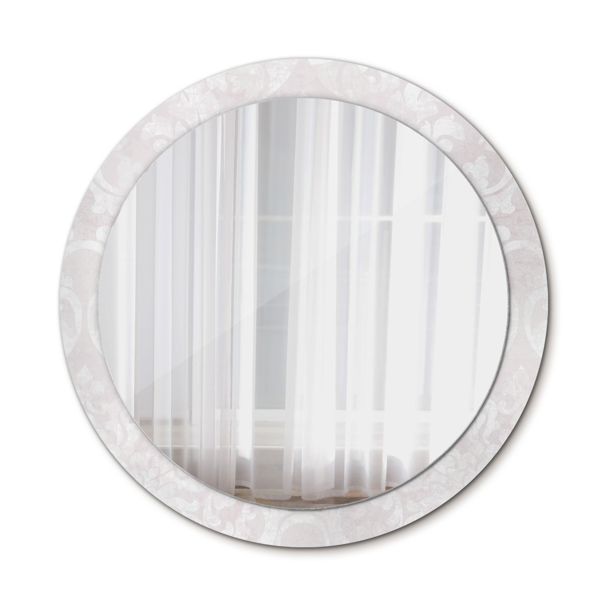 Nowoczesne Lustro Tekstura rococo 90cm